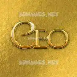 ceo in All Gold style - 3D name wallpaper