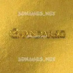 chandarsig in All Gold style - 3D name wallpaper