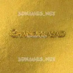 chandiprasad in All Gold style - 3D name wallpaper