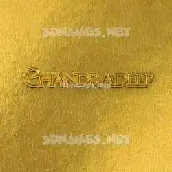 chandradeep in All Gold style - 3D name wallpaper