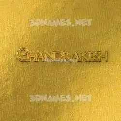 chandrakesh in All Gold style - 3D name wallpaper