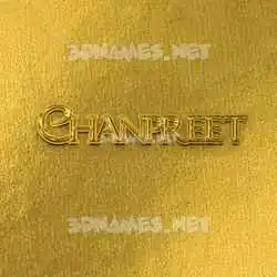 chanpreet in All Gold style - 3D name wallpaper