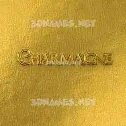 charmaigne in All Gold style - 3D name wallpaper