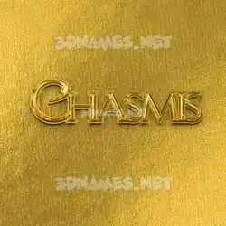 chasmis in All Gold style - 3D name wallpaper