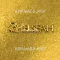chelseah in All Gold style - 3D name wallpaper