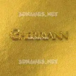 cherryann in All Gold style - 3D name wallpaper