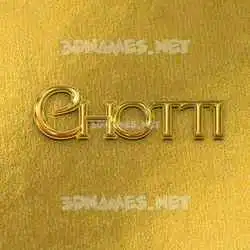 chotti in All Gold style - 3D name wallpaper