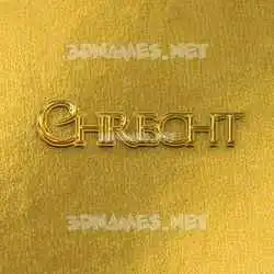 chrecht in All Gold style - 3D name wallpaper