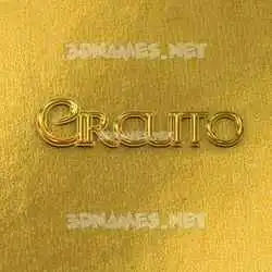 circuito in All Gold style - 3D name wallpaper