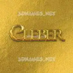 cleber in All Gold style - 3D name wallpaper
