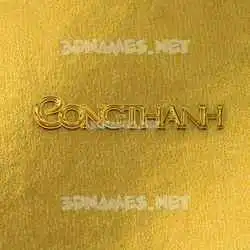 congthanh in All Gold style - 3D name wallpaper