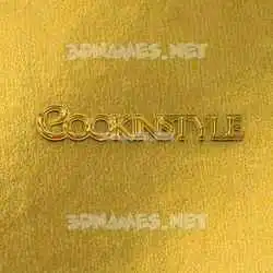 cookinstyle in All Gold style - 3D name wallpaper