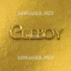 cueboy in All Gold style - 3D name wallpaper