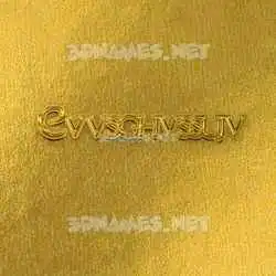 cvvsghvssujv in All Gold style - 3D name wallpaper