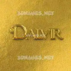 dalvir in All Gold style - 3D name wallpaper