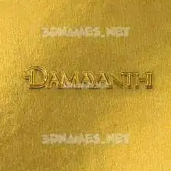 damayanthi in All Gold style - 3D name wallpaper