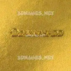 ddavinashdd in All Gold style - 3D name wallpaper