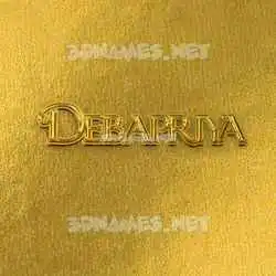debapriya in All Gold style - 3D name wallpaper