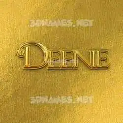 deenie in All Gold style - 3D name wallpaper