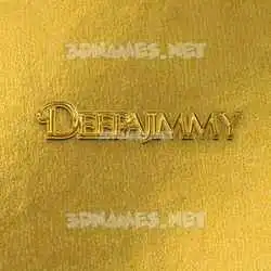 deepajimmy in All Gold style - 3D name wallpaper