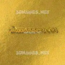 deepakkhanna in All Gold style - 3D name wallpaper