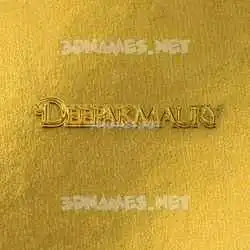 deepakmaury in All Gold style - 3D name wallpaper