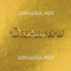 deepalivishu in All Gold style - 3D name wallpaper