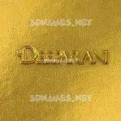 deeparani in All Gold style - 3D name wallpaper