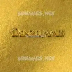 denzeljames in All Gold style - 3D name wallpaper