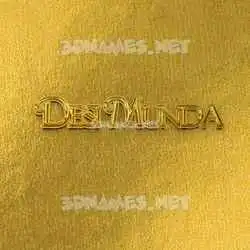 desi munda in All Gold style - 3D name wallpaper