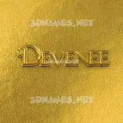 devenee in All Gold style - 3D name wallpaper