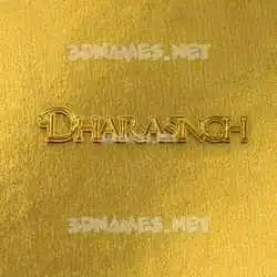dharasingh in All Gold style - 3D name wallpaper