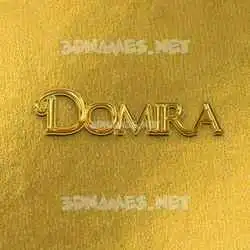 domira in All Gold style - 3D name wallpaper