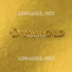 dvisayangald in All Gold style - 3D name wallpaper