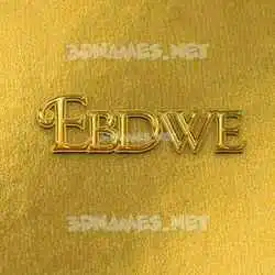 ebdwe in All Gold style - 3D name wallpaper