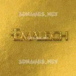 emaleigh in All Gold style - 3D name wallpaper