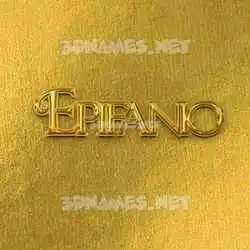 epifanio in All Gold style - 3D name wallpaper