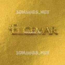 eugemar in All Gold style - 3D name wallpaper