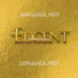 eugent in All Gold style - 3D name wallpaper