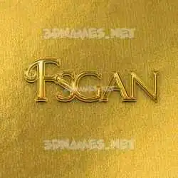 fsgan in All Gold style - 3D name wallpaper