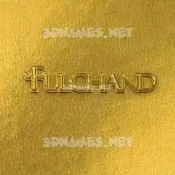 fulchand in All Gold style - 3D name wallpaper