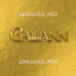gailann in All Gold style - 3D name wallpaper