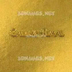 gaurav rimal in All Gold style - 3D name wallpaper