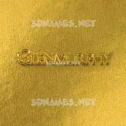 glenmurphy in All Gold style - 3D name wallpaper
