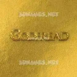 godfread in All Gold style - 3D name wallpaper