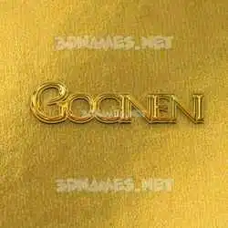 gogineni in All Gold style - 3D name wallpaper