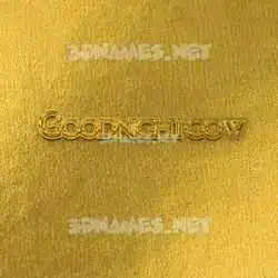 goodnightgow in All Gold style - 3D name wallpaper