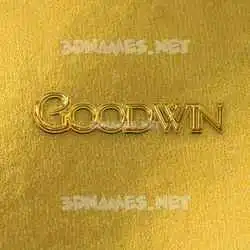 goodwin in All Gold style - 3D name wallpaper