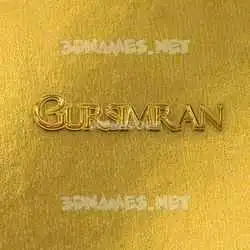 gursimran in All Gold style - 3D name wallpaper