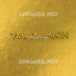 hardeeppanth in All Gold style - 3D name wallpaper
